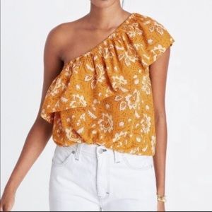 Madewell one shoulder top. Size M